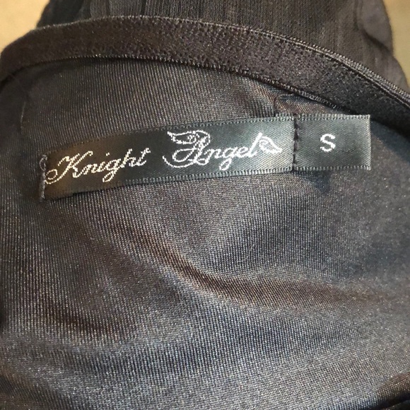 Knight Angel One Shoulder Black Dress Size S - Picture 4 of 5
